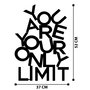 Wallity Limit - Escultura de pared de metal en negro